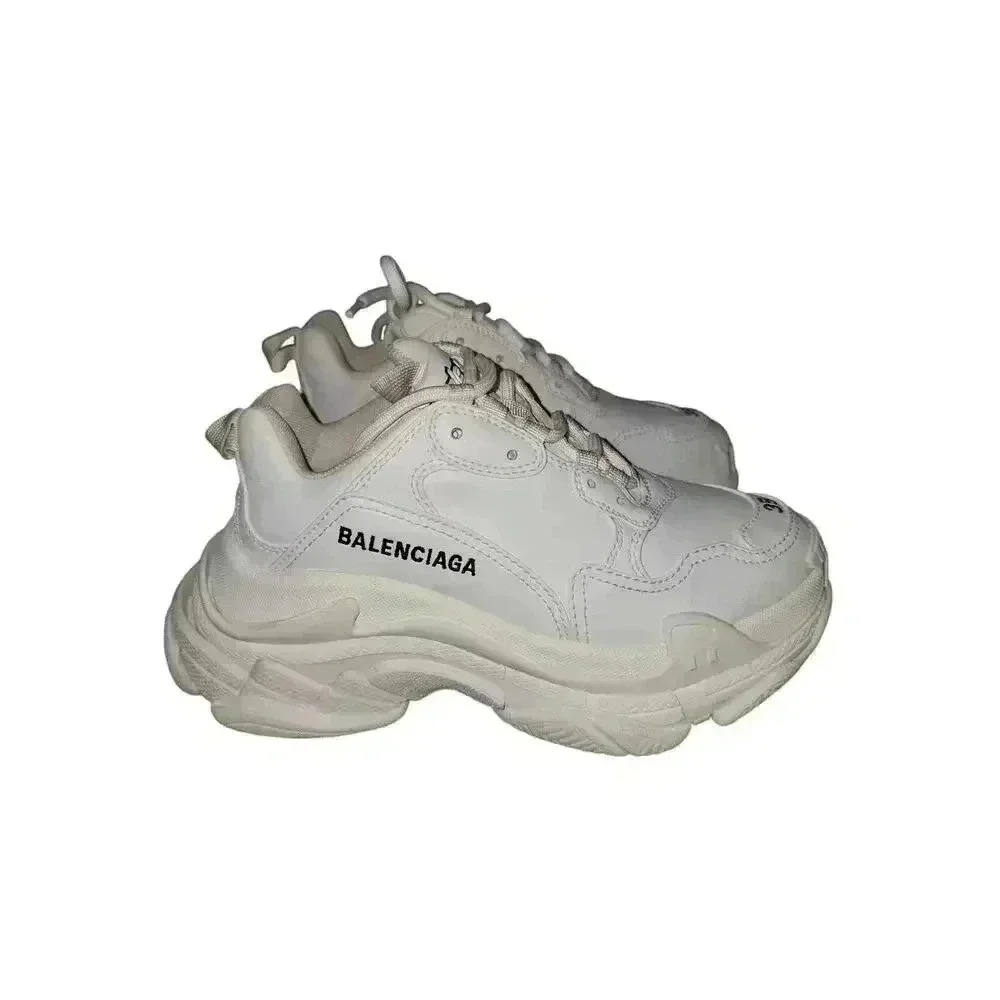 Balenciaga White Triple S In 35 Sneakers USA 5 - Picture 4 of 9